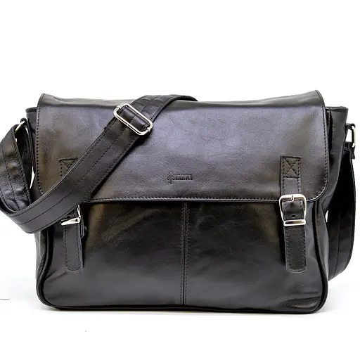 Кожаная мужская сумка через плечо TARWA 37х29.5х11 см sum0025838 - фото 2