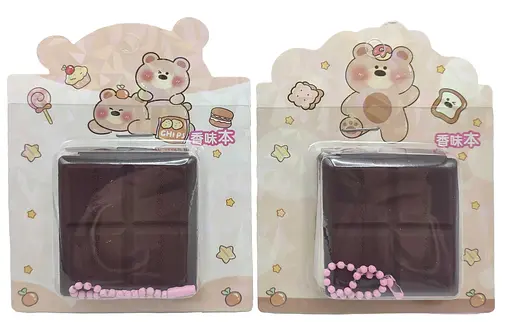 Блокнот мини арома, 60 листов, силиконовая обложка Шоколад - фото 2