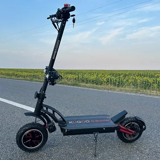 Электросамокат KUGOO G-Booster 1200W*2 (2400W) 23Ah черный, полноприводный без сидения (2025 года) - фото 2