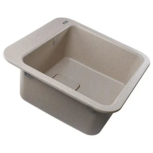 Гранітна мийка Globus Lux Barbora піщаний 510x510 мм А0004, Sand - фото 4