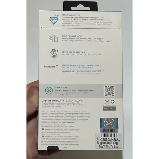Оригінальний протиударний чохол Speck Presidio Clear MagSafe для Iphone 14 Plus/15 Plus (6.7") 150565-3240 - фото 12