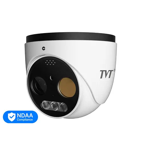 Тепловизионная IP-видеокамера TVT TD-5525E1-VT1(7/PE) Termal 256*192 f=7mm Optical 5Mp f=8mm (77-00423)