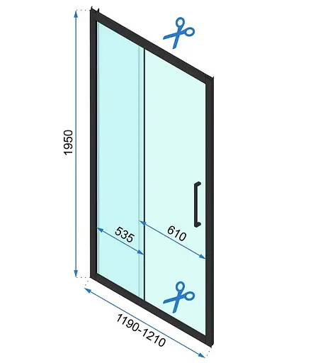 Душевая кабина Rea Rapid Slide 120x100 gold пристенная REA-KPL-09424, Универсальная, прозрачная, золотая - фото 6