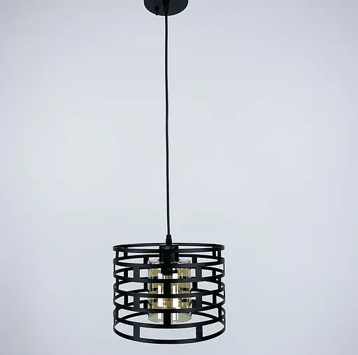 Підвісний світильник з металевим заокругленим каркасом Line.F 12716/1 - фото 7