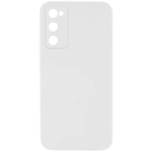Чехол Silicone Cover Lakshmi Full Camera (AAA) для Samsung Galaxy S20 FE Белый / White