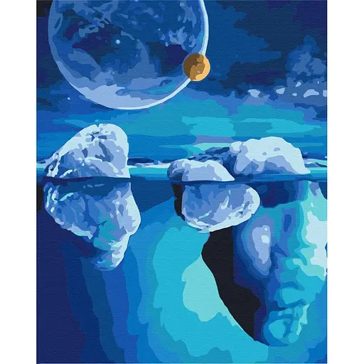 Картина за номерами Космос льодовиків Brushme 40x50 см кольорова 000277541