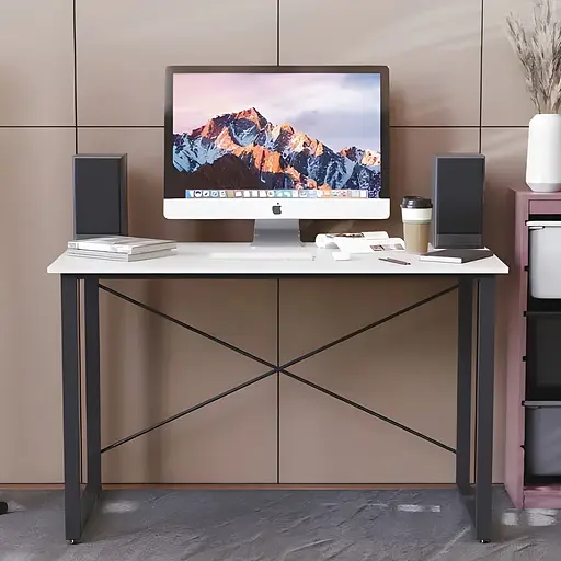 Компьютерный стол Ferrum-decor Дейв 75x100x70 черный ДСП Белый 16мм (FRD-101993)