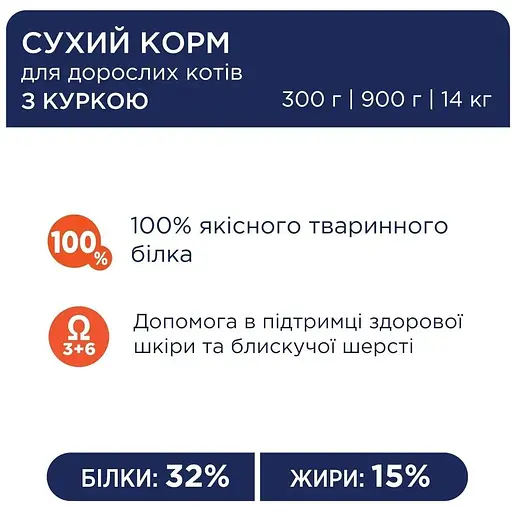 Сухой корм Club 4 Paws Premium для кошек Курица 2 кг - фото 3