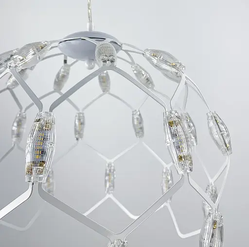 Світильник, що має форму напівкуполу у білому корпусі | Арт. D 1288 WT | Line F - фото 6