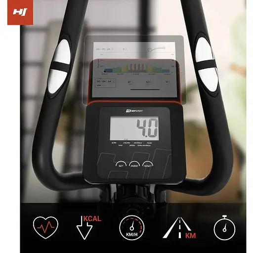 Орбитрек магнитный Hop-Sport HS-450B Dynamic черно-золотистый - фото 8