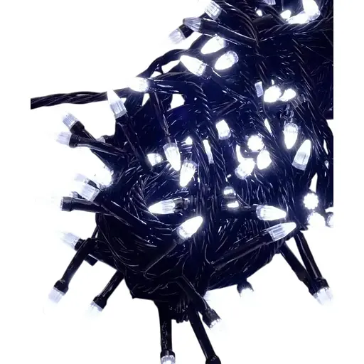 Гірлянда світодіодна Конус 240 LED гірлянда 5х0.6м від мережі Новорічна гірлянда для прикраси будинку Біла - фото 1