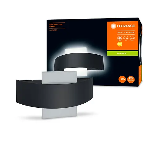 LEDVANCE Cвітильник LED 11Вт 3000К 410Лм фасадний ENDURA STYLE SHIELD чорний - фото 2