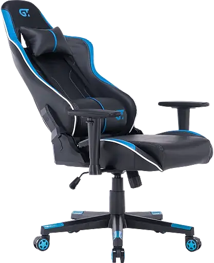 Геймерское кресло GT Racer черное с синим (X-2528 Black/Blue) - фото 6