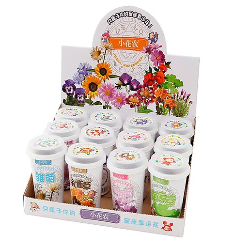 Набір для творчості горщик пластиковий, 12 см, ґрунт, насіння (В асортименті)