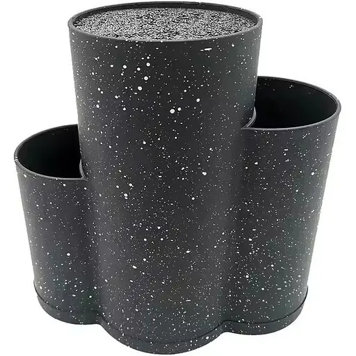 Подставка для кухонных принадлежностей Empire 3-х секционный Коло Н 22 см черный гранит (2225)