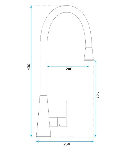 Смеситель для кухни Rea Mild black REA-B4800 Черный матовый - фото 4