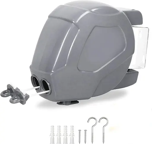 Подвійна висувна мотузка FunkyBuys 30 м для білизни з подвійним кабелем - фото 2