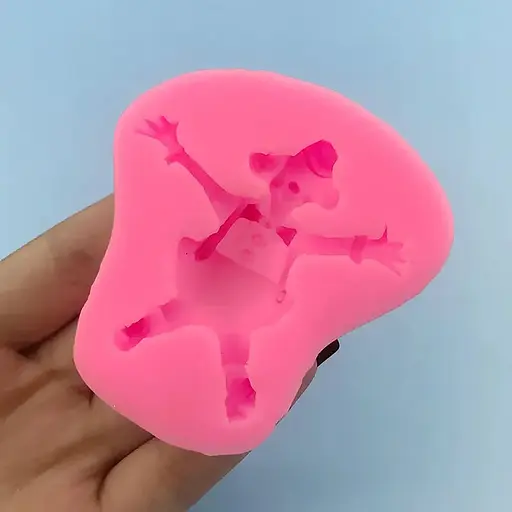 Молд силіконовий кондитерський для мастики та шоколаду Клоун, Kitchen Master Рожевий 87474 - фото 6