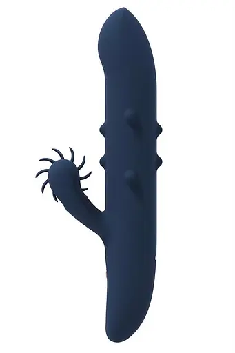 Вібратор-кролик Dreamtoys Athena 23 см синій - фото 4