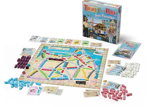 Настольная игра Days of Wonder Билет на поезд: Сан-Франциско (Ticket to Ride: San Francisco) (англ.) (DOW720164) - фото 6