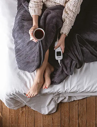 Электрическое одеяло 160x180см с таймером  супер мягкое Camry CR 7418 - фото 9