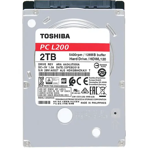 Жорсткий диск 2.5" Toshiba L200 2 TB SATA 128 MB (HDWL120UZSVA) [141054] - фото 3