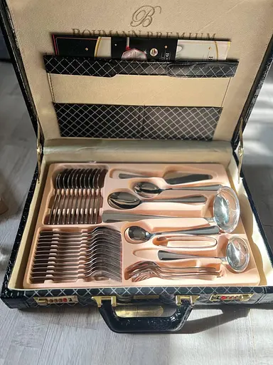 Набор столовых приборов Bohmann BP-B72-SM на 12 персон 72 предмета Серебристый - фото 8