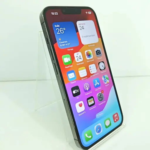 Смартфон Apple iPhone 13 Pro 128Gb Graphite A2638 (MLVV3ZD/A) (HNY09GHDX2) Б/В - фото 2