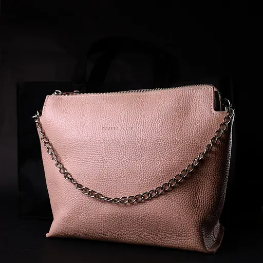 Кожаная женская сумка Grande Pelle 26х22х13 см sum0023604 - фото 9