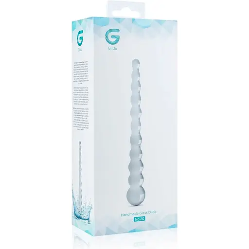 Скляний дилдо у вигляді намистин Gildo Glass Dildo No. 20 - фото 5