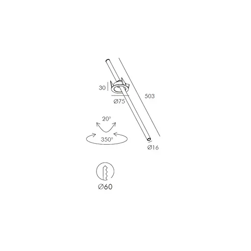 Встраиваемый светильник Skarlat RSL74197 3W WH 4000K - фото 2