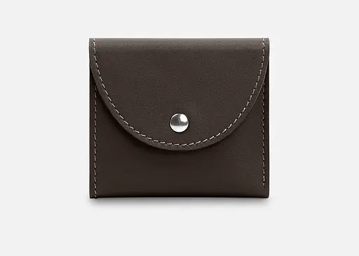 Кожаный кошелек 2.2 темно-коричневый - фото 1