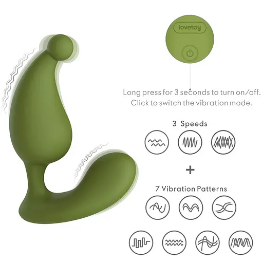 Масажер простати L'Allure Apex 10.5 см (зелений) - фото 17