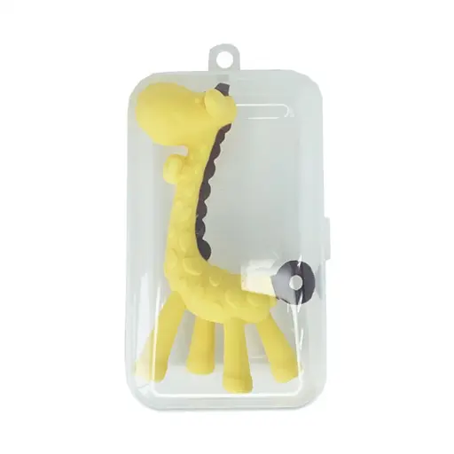 Силіконовий прорізувач "Жираф" MGZ-0416(Yellow) в футлярі - фото 3