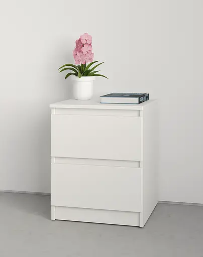 Приліжкова тумба MebelStar Нео 40x43x53 см Аляска білий (MBS-1004) - фото 1