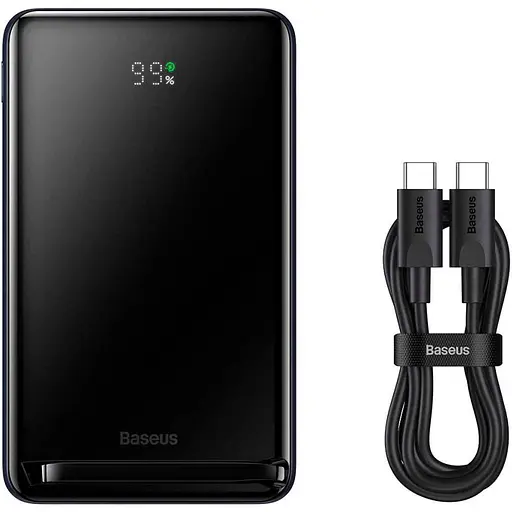 Зовнішній акумулятор Baseus Magnetic Bracket 20W 10000mAh Black PPCX000003 (87017) - фото 3