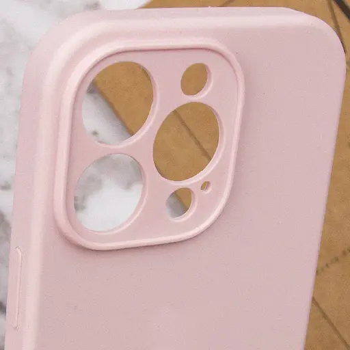 Чохол Epik Silicone Case Full Camera Protective AA NO LOGO для Apple iPhone 16 Pro 6.3 Рожевий/Chalk Pink - фото 4