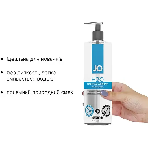 Змазка на водній основі System JO H2O Original (480 мл) - фото 2