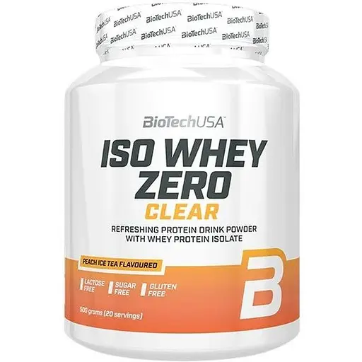 Протеин BiotechUSA Iso Whey Zero Clear Ice tea-peach 500 г