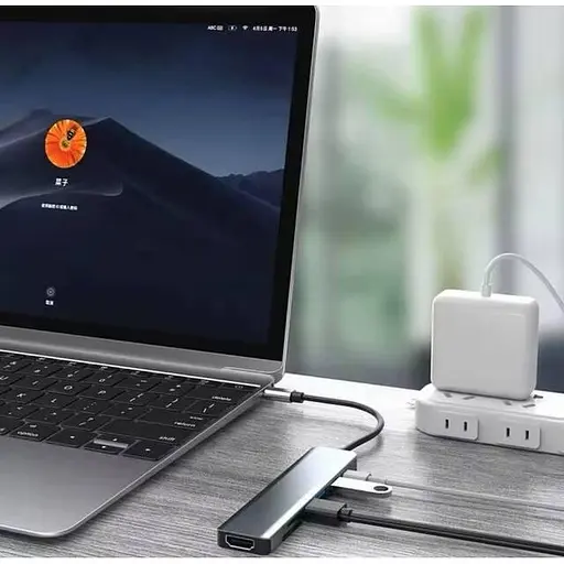 Багатопортовий активний USB Hub Hoco розгалужувач адаптер перехідник 8 в 1 Usb-концентратор для ноутбука і Macbook - фото 8