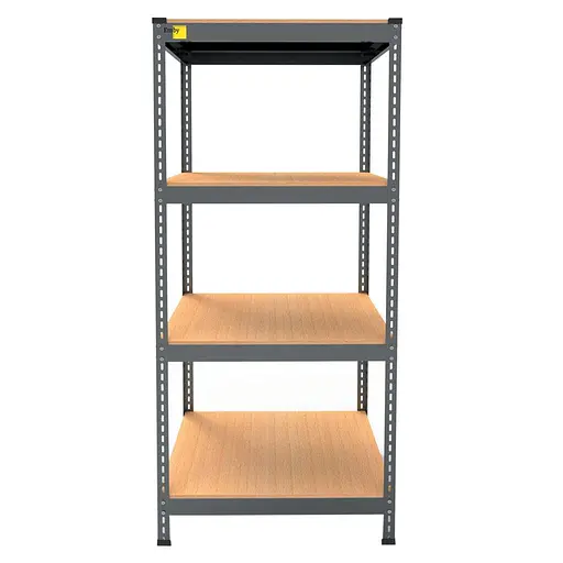 Металевий стелаж Emby Light Series (розмір 1500х900x600мм) 4 полиці ДСП до 100кг Чорний - фото 2