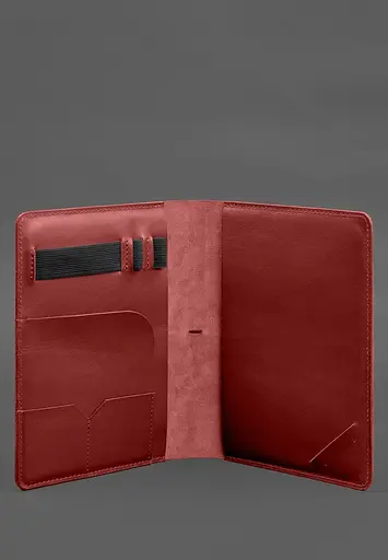 Шкіряний блокнот А5 (софт-бук) 9.4 червоний - фото 4