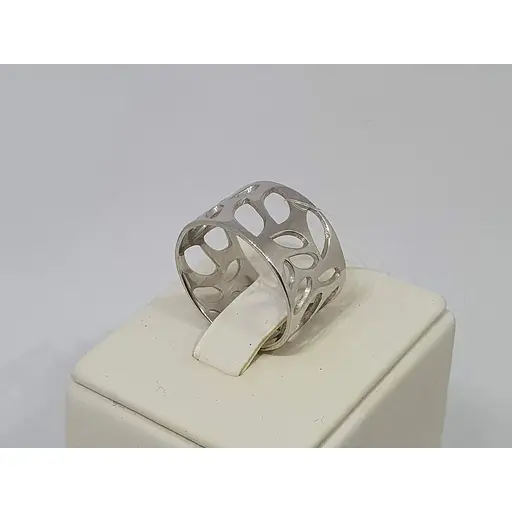 Срібне незамкнене кільце Qvaliz. 90101320ГЛЯН 18 - фото 4