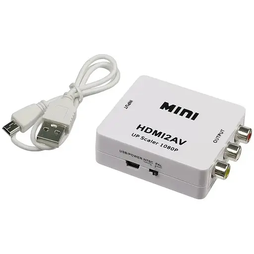 Конвертер HDMI to AV білий