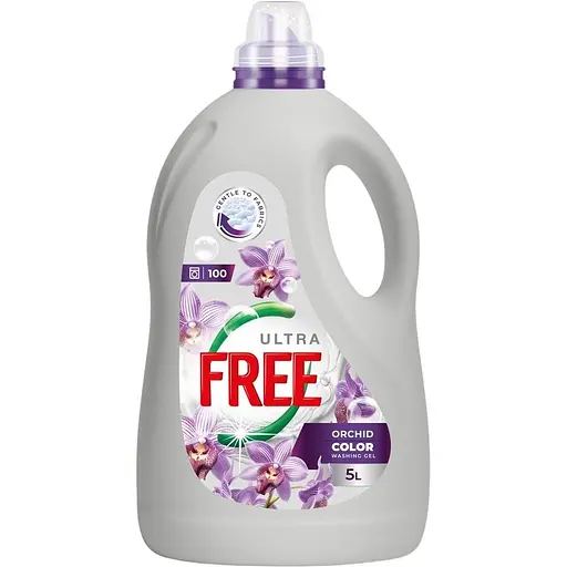 Гель для прання  Free Orchid Color з ароматом свіжості 5 л