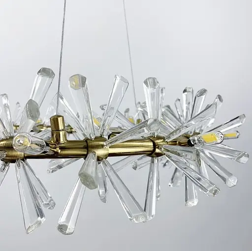 Подвесная люстра ALMA со стеклянными палочками Ø 80 см Ст. NO 4–800 AB | Line F - фото 3