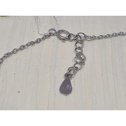 Срібне кольє Аметист Змія з фіанітами 1230892 - фото 3