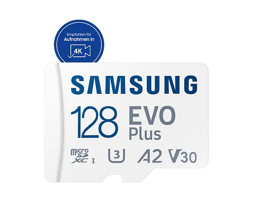 Samsung Мапа пам'яті microSD 128GB C10 UHS-I R130MB/s Evo Plus + SD - фото 2