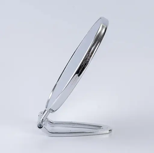 Дзеркало косметичне Salon Professional настільне 6 дюймів для щоденного макіяжу овальне сріблясте - фото 4