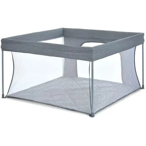 Манеж El Camino ME 1196 SWIFT 4 Gray для детей 6–24 мес. удобный и безопасный складной серый - фото 2